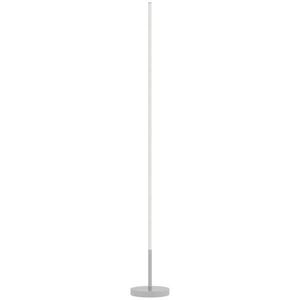HOMCOM OCELOVÁ stojací lampa, stříbrná obraz