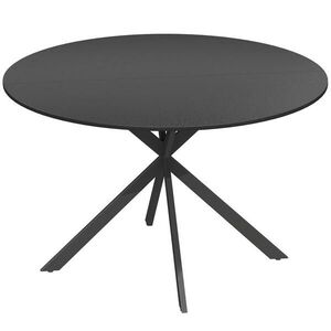HOMCOM JÍDELNÍ STŮL kulatý černý 120/120/75 cm obraz
