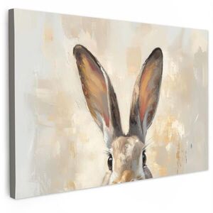 MuchoWow OBRAZ NA PLÁTNĚ Zajíc - Uši - hnědé 60x40 cm obraz