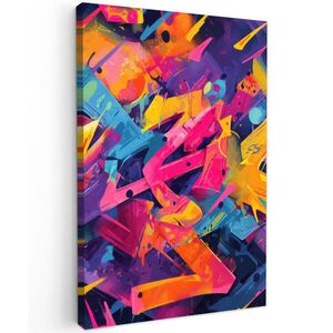 MuchoWow OBRAZ NA PLÁTNĚ Abstraktní - tvary - barevné 20x30 cm obraz