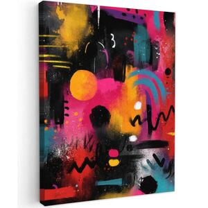 MuchoWow OBRAZ NA PLÁTNĚ Barevné plochy - Tvary - Barevné - Abstraktní 30x40 cm obraz