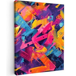 MuchoWow OBRAZ NA PLÁTNĚ Abstraktní - tvary - barevné 30x40 cm obraz