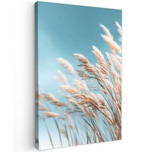 MuchoWow OBRAZ NA PLÁTNĚ Okrasná tráva - Vítr - Světle hnědá 60x90 cm obraz