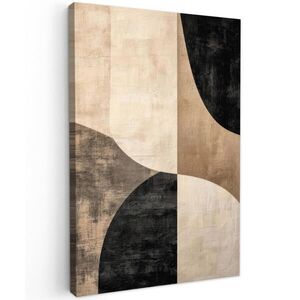 MuchoWow OBRAZ NA PLÁTNĚ Abstraktní - Letadla - Černá - Kulatá 80x120 cm obraz