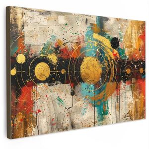 MuchoWow OBRAZ NA PLÁTNĚ Abstraktní - Umění - Zlato - Moderní 60x40 cm obraz