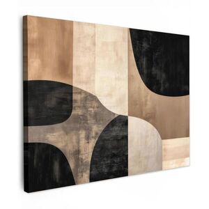 MuchoWow OBRAZ NA PLÁTNĚ Abstraktní - Letadla - Černá - Kulatá 80x60 cm obraz