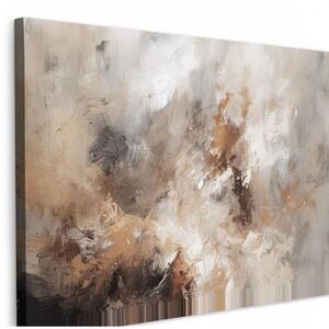 MuchoWow OBRAZ NA PLÁTNĚ Barva - abstraktní - béžová - umění 60x40 cm obraz