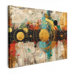 MuchoWow OBRAZ NA PLÁTNĚ Abstraktní - Umění - Zlato - Moderní 80x60 cm obraz