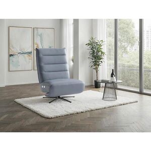 Sit & More RELAXAČNÍ KŘESLO, kůže, šedomodrá obraz