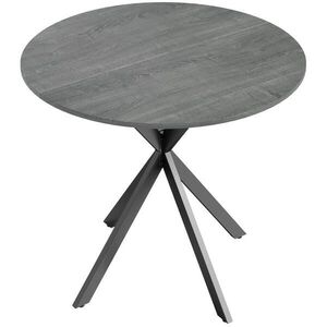 HOMCOM KUCHYŇSKÝ stůl kulatý šedý 80/80/75 cm obraz