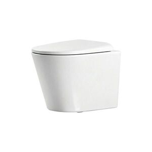 EMKE TOALETA na stěnu bez splachovacího okraje CT01 49/36, 5 cm Bílý lesklý obraz