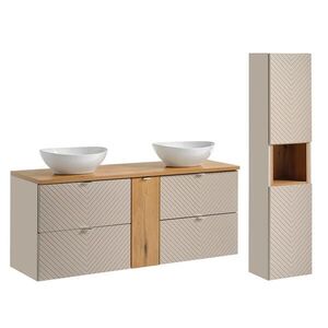 Petits-meubles KOUPELNOVÝ NÁBYTEK 140.4cm Manoa 2er-Set Kašmír obraz