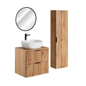 Petits-meubles KOUPELNOVÝ NÁBYTEK 60.6cm Adriel 2er-Set Dubové dřevo obraz