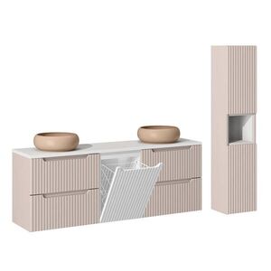 Petits-meubles KOUPELNOVÝ NÁBYTEK 160.4cm Riva 2er-Set Kašmír obraz