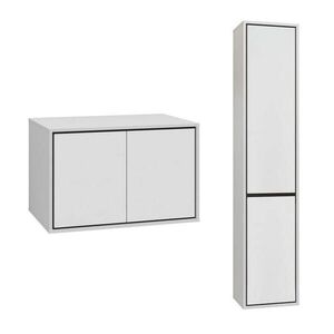 Petits-meubles KOUPELNOVÝ NÁBYTEK 78cm Sophéa 2er-Set Bílá obraz