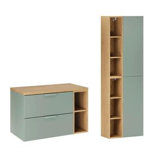 Petits-meubles KOUPELNOVÝ NÁBYTEK 80.6cm Oria 2er-Set Zelená obraz