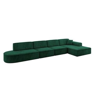 ALTDECOR ROHOVÁ SEDACÍ SOUPRAVA s otomanem vpravo IREA-L3-v3 – 412 × 165 × 77 cm, zelená obraz