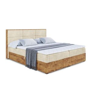 ALTDECOR AMERICKÁ postel s matrací H3 a lamelovým roštem – LOLLI1 – 180x200 – béžová obraz