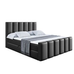 ALTDECOR AMERICKÁ postel BOXI1-Z – 200 x 200 cm – H3 – vysoce lesklá černá obraz