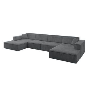ALTDECOR SEDACÍ SOUPRAVA IREA-U2-v4 – 386 x 165 x 77 cm tmavě šedá obraz