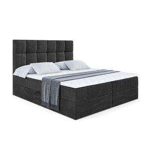 ALTDECOR AMERICKÁ postel s matrací H4 a roštem – RICAR – 120x200, černá obraz