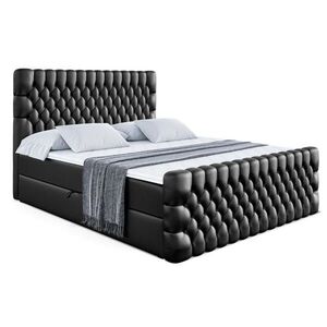 ALTDECOR AMERICKÁ postel SERENE-Z – 140 x 200 – H3 – vysoce lesklá černá obraz