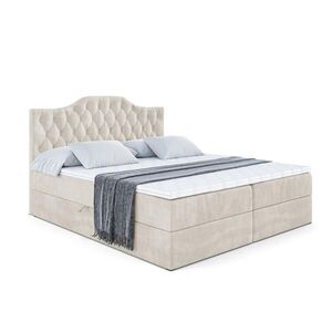 ALTDECOR AMERICKÁ POSTEL s matrací H4 a roštem – VILA-1 – 120 x 200 cm – H4 – ecru obraz