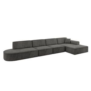 ALTDECOR ROHOVÁ SEDACÍ SOUPRAVA s otomanem vpravo IREA-L3-v3 – 412 × 165 × 77 cm, ecru obraz