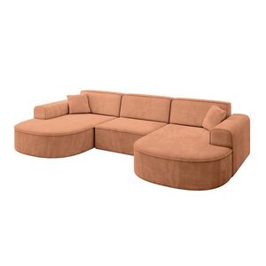 ALTDECOR SEDACÍ SOUPRAVA MARI-U1 – 303 x 171 x 79 cm, oranžový velur obraz