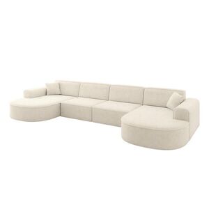 ALTDECOR SEDACÍ SOUPRAVA MARI-U2 – 388 x 171 x 79 cm, krémová, Tissu obraz