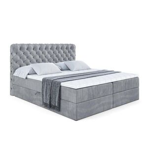 ALTDECOR AMERICKÁ postel s matrací H3 a roštem – BOXI8 – 180 × 200 cm, šedá obraz