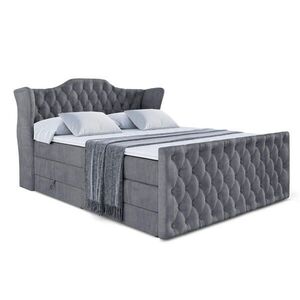 ALTDECOR POSTEL boxspring VILA-Z KING – 160 × 200 – H3/H4 – tmavě šedá obraz