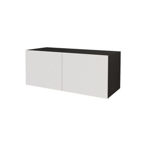 ALTDECOR NÍZKÁ komoda ELIO-W 100 x 40 x 40 cm – černá / bílá obraz