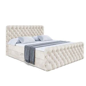 ALTDECOR AMERICKÁ postel BOXI8-Z – 120 × 200 cm – H3 – ecru obraz