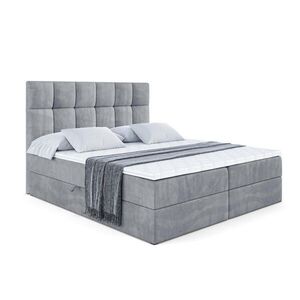 ALTDECOR AMERICKÁ postel s matrací H3 a roštem – RICAR – 200 x 200 šedá obraz