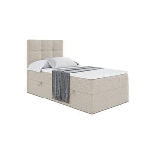 ALTDECOR AMERICKÁ postel s matrací H3 a lamelovým roštem – MARCE – 90x200 – vlevo, béžová obraz