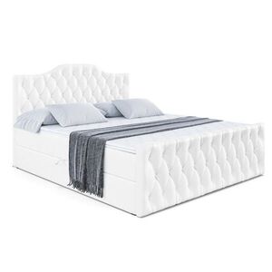 ALTDECOR AMERICKÁ postel VILA-1-Z – 200 x 200 cm – H3 – vysoce lesklá bílá obraz