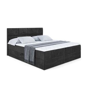 ALTDECOR AMERICKÁ postel s matrací H4 a roštem – ARDENI – 160 × 200 cm – H4 – černá obraz