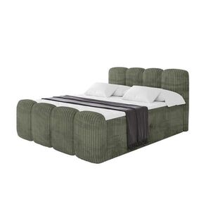 ALTDECOR AMERICKÁ postel s matrací H4 a roštem – NINA-Z – 120 × 200 cm – olivová obraz