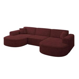 ALTDECOR SEDACÍ SOUPRAVA MARI-U1 – 303 x 171 x 79 cm, bordó, velur obraz