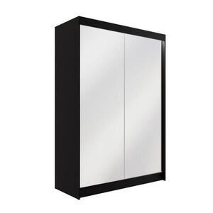 ALTDECOR ŠATNÍ SKŘÍŇ AMOHA s LED osvětlením – 120 cm – černá obraz