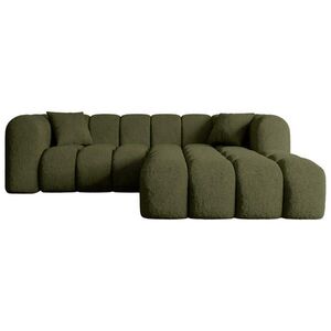 ALTDECOR ROHOVÁ SEDACÍ SOUPRAVA s otomanem vpravo OLEA-L1 – 231 × 173 × 74 cm, zelená obraz