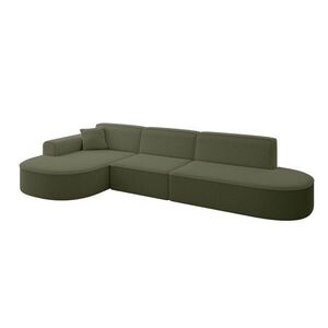 ALTDECOR ROHOVÁ SEDACÍ SOUPRAVA s otomanem vlevo MARI-L2 – 328 x 171 x 79 cm, zelená buklé obraz