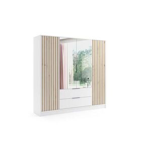 ALTDECOR ŠATNÍ SKŘÍŇ NERA – 200 cm – bílá | dub artisan obraz