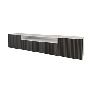 ALTDECOR NÍZKÁ komoda NOA-2-W 200 x 40 x 41 cm – bílá / černá obraz
