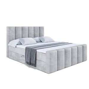 ALTDECOR AMERICKÁ postel BOXI1-Z – 180 × 200 cm – H3 – světle šedá obraz