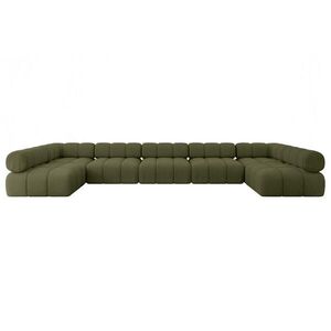 ALTDECOR SEDACÍ SOUPRAVA modulární pohovka Garvo-U3 – 475 × 190 × 70 cm, zelená buklé obraz