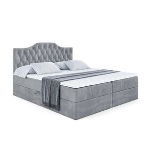ALTDECOR AMERICKÁ postel s matrací H4 a roštem – VILA-1 – 140 × 200 cm – H4 – šedá obraz