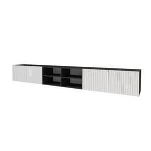 ALTDECOR NÍZKÁ KOMODA KITO-W 3x100x40x40 cm – černá / bílá obraz