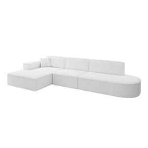 ALTDECOR ROHOVÁ SEDACÍ SOUPRAVA s otomanem vlevo IREA-L2-v4 – 327 x 165 x 77 cm, bílá obraz